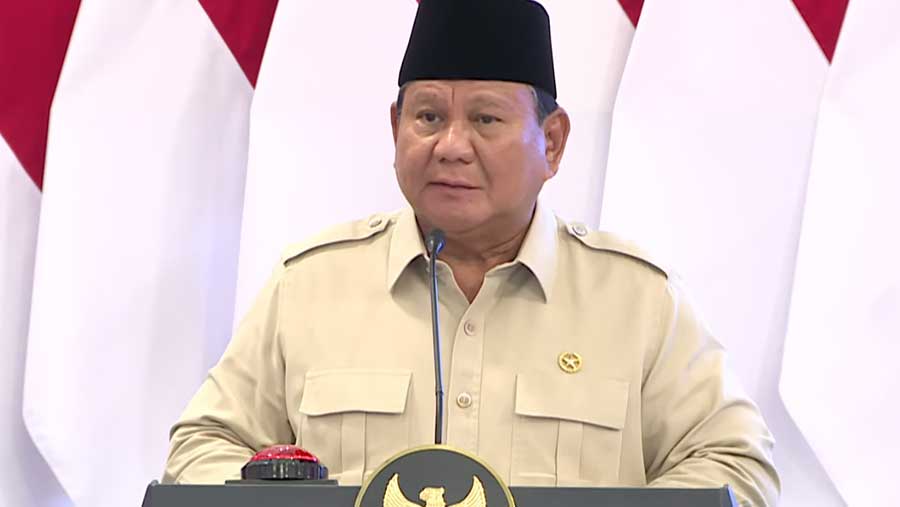 Presiden Prabowo Luncurkan Logo dan Tema Hari Ulang Tahun ke-80 Kemerdekaan RI, 23 Juli 2025 (YouTube Sekretariat Presiden)