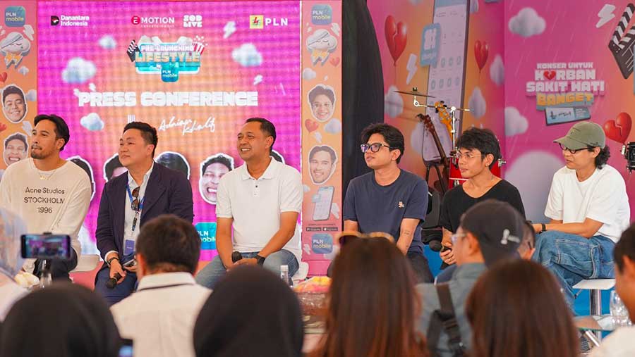Sesi press conference dengan media pasca Pre Launching Fitur Lifestyle pada Aplikasi PLN Mobile di Jakarta, Senin (21/7). (Dok. PLN)