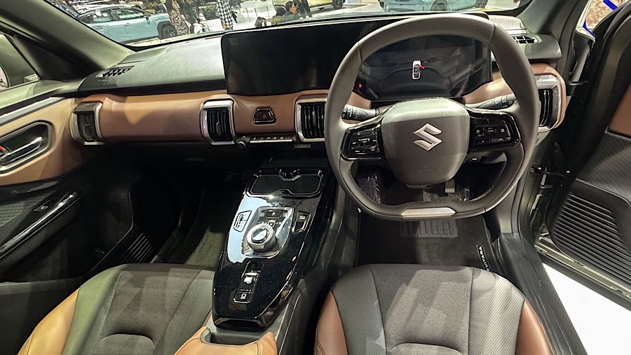 e-vitara direncanakan akan mulai mengaspal di awal tahun 2026 yang akan datang. (Bloomberg Technoz/Andrean Kristianto)