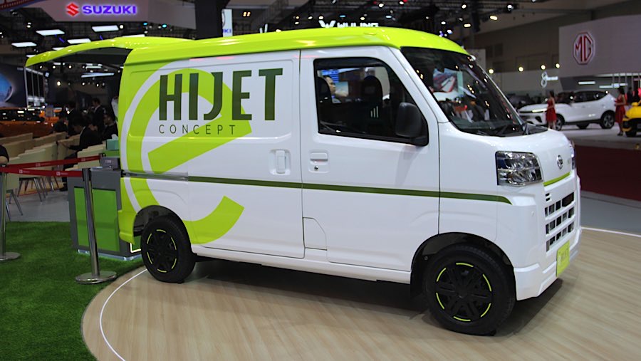 Daihatsu e-Hijet Concept merupakan kendaraan niaga listrik yang ukurannya lebih kecil dibandingkan Gran Max. (Bloomberg Technoz/Andrean Kristianto)