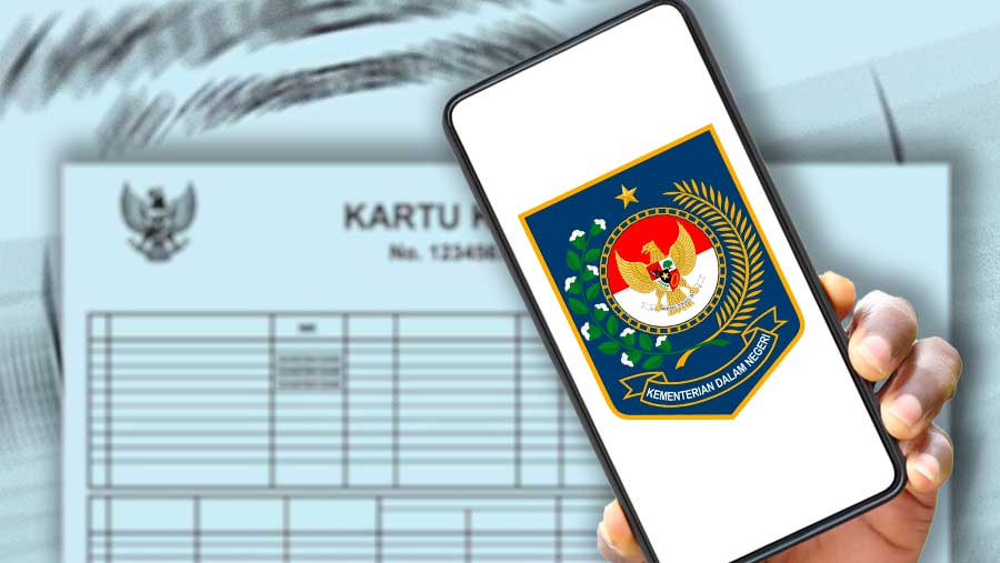 Ilustrasi Mengakses KK Digital via HP (Diolah berbagai sumber)