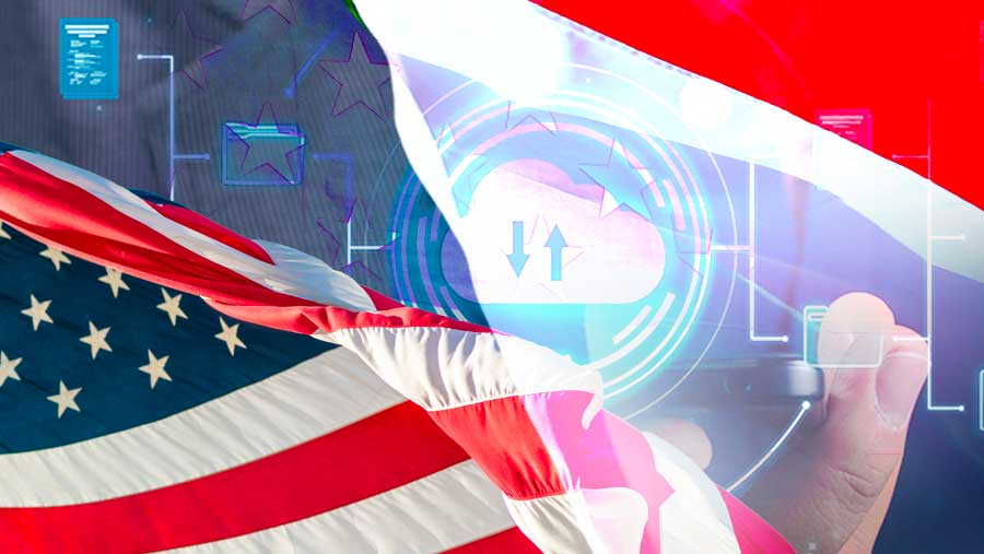Ilustrasi Kesepakatan Transfer Data Pribadi dari Indonesia ke Amerika (Diolah berbagai sumber)