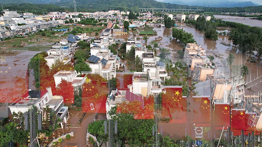 Beijing Banjir, 30 Tewas, 80 Ribu Dievakuasi.  (Foto: Bloomberg)