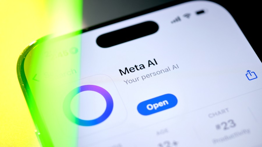 Ilustrasi Meta Ai, proyek ambisius Mark Zuckerberg demi mengejar ketertinggalan proyek kecerdasan buatan dari OpenAI. (Bloomberg)