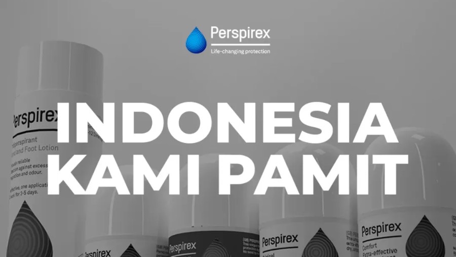 Perspirex pamit dari Indonesia. (Sumber: Instagram perspirex_id)