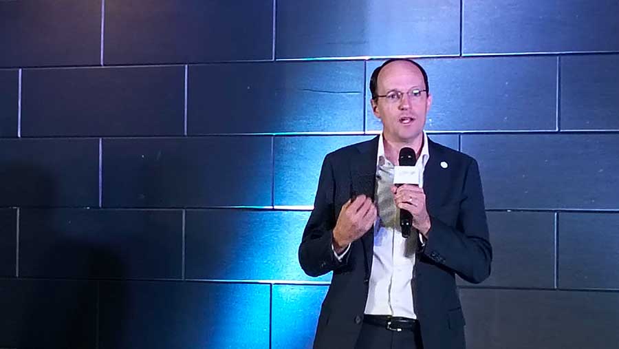 Stuart Miller, Lead Marketing For Asia Pasifik Google, di Jakarta, Kamis (07/08/2025). (Bloomberg Technoz/Dinda Decembria)