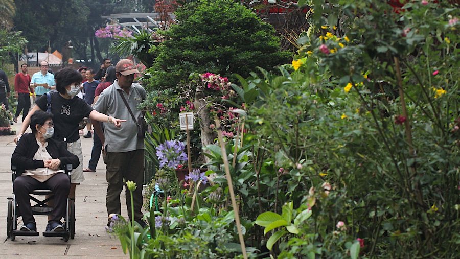 Pemprov DKI Jakarta kembali menggelar Pameran Flora dan Fauna (Flona) yang telah berlangsung sejak 1971. (Bloomberg Technoz/Andrean Kristianto)