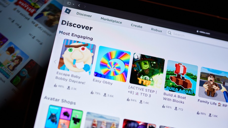 Ilustrasi Roblox. (Bloomberg)