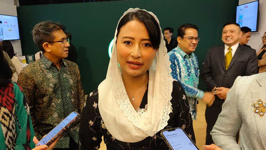 Wamendag RI Dyah Roro Esti di sela acara WhatsApp Business Summit Indonesia 2025 Jakarta Selatan, (12/8/2025). (Bloomberg Technoz/Farid)