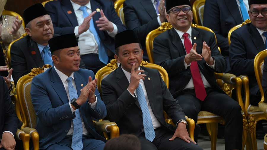 Bahlil Lahadalia saat sidang tahunan MPR di Gedung DPR/MPR, Jumat (15/8/2025). (Dok. Foto Parlemen/Faisal)