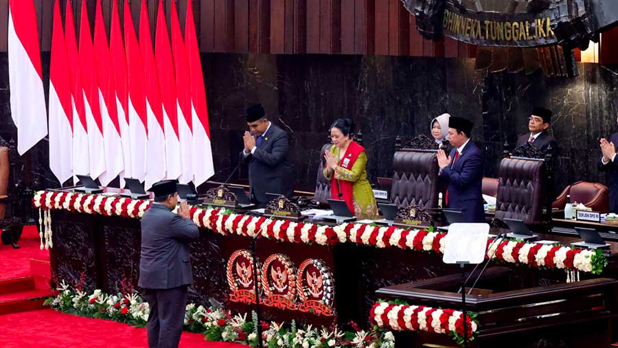 Pidato Prabowo di Sidang Tahunan MPR 2025 diyakini akan menjadi sinyal awal arah kebijakan pemerintahan baru (Dok. Foto Parlemen/Runi)