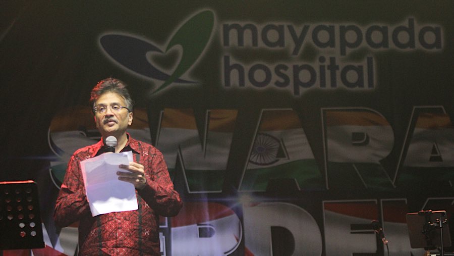Predir & CEO Mayapada Healthcare, Navin Sonthalia saat Mayapada Hospital SWARA MERDEKA di Jakarta, Sabtu (16/8/2025). (Bloomberg Technoz/Andrean K)