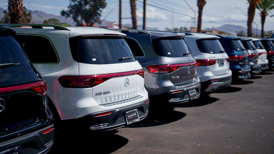 SUV listrik Mercedes Benz EQB (Eric Thayer/Bloomberg)