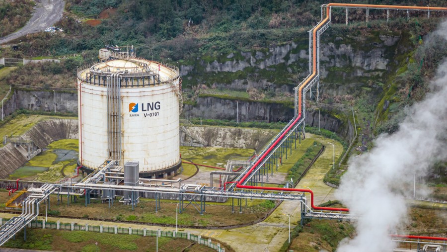 Tangki gas alam cair./dok. Bloomberg