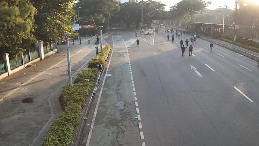 Hari bebas kendaraan (CFD) di jalan Jend. Sudirman, Jakarta, Minggu (31/8/2025). (dok. Twitter @TMCPoldametro)
