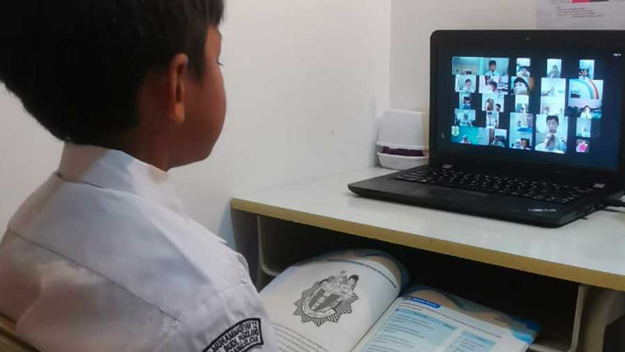 Ilustrasi Siswa Sekolah Belajar Online (Dok. Istimewa)
