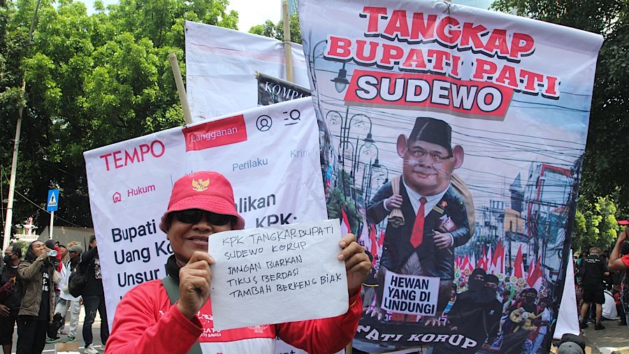 Sebelumnya, KPK telah melakukan pemeriksaan terhadap Bupati Pati Sudewo pada Rabu (27/08/2025). (Bloomberg Technoz/Andrean K)