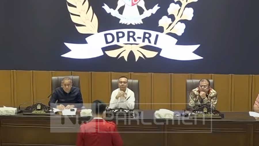 DPR terima perwakilan mahasiswa (Tangkapan Layar YouTube TVR Parlemen)