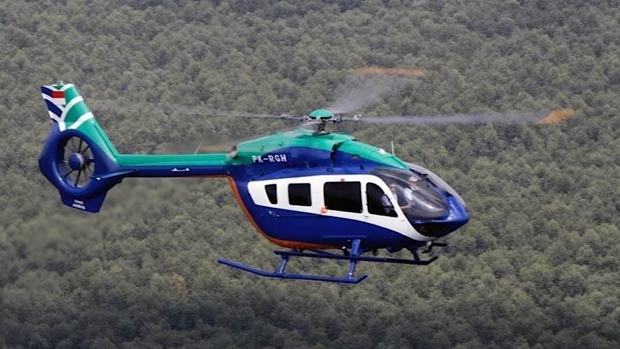 Helikopter Eastindo Air. (Tangkapan Layar via eastindo.com)