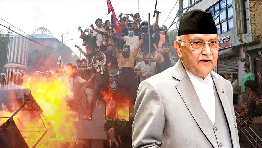 Perdana Menteri Nepal, Khadga Oli Mundur, Usai Demonstrasi Besar Berujung Kerusuhan. (Bloomberg)
