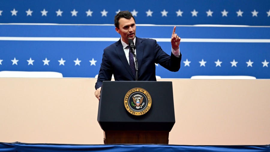 Charlie Kirk (Fotografer: Victor J. Blue/Bloomberg)