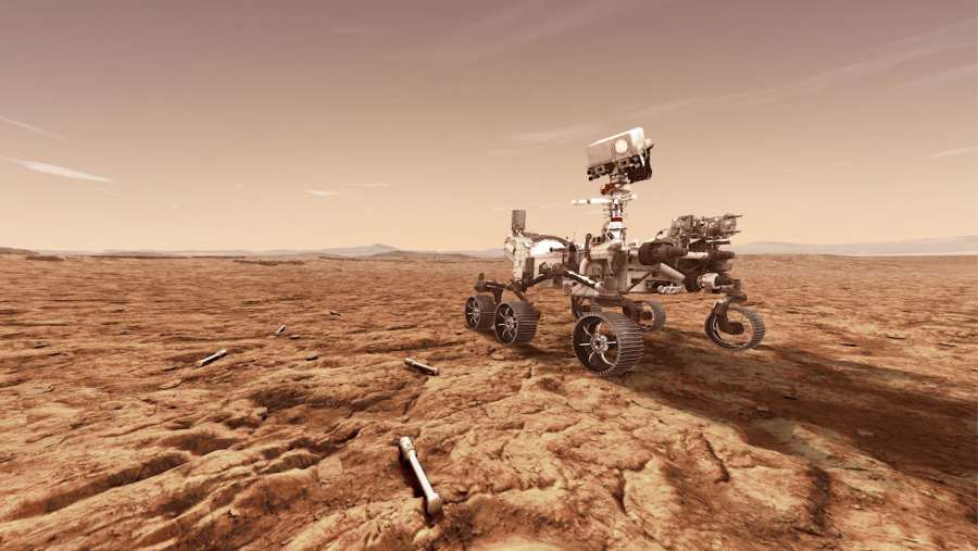 Rekaan proyek penjelajahan Mars dari Perseverance milik NASA.