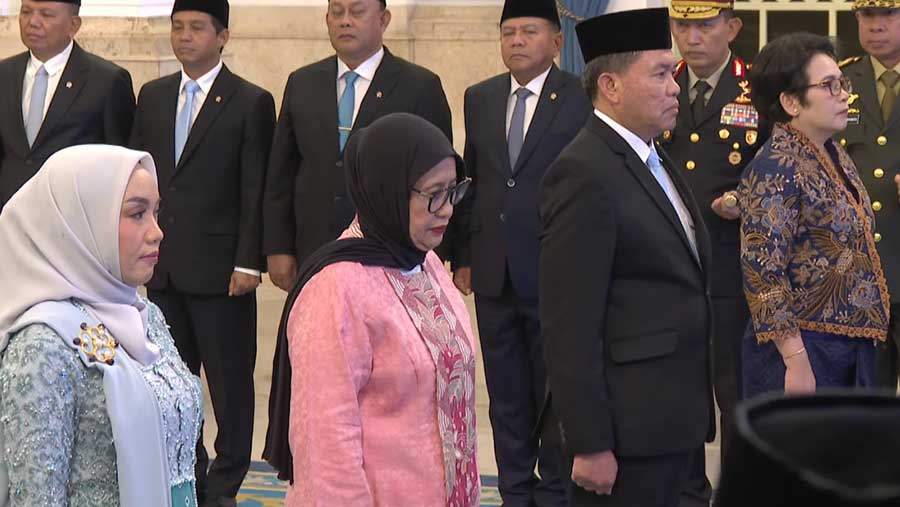 Pelantikan Menteri dan Wamen Kabinet Merah Putih Sisa Masa Jabatan 2024-2029 (Dok. YouTube Sekretariat Presiden)