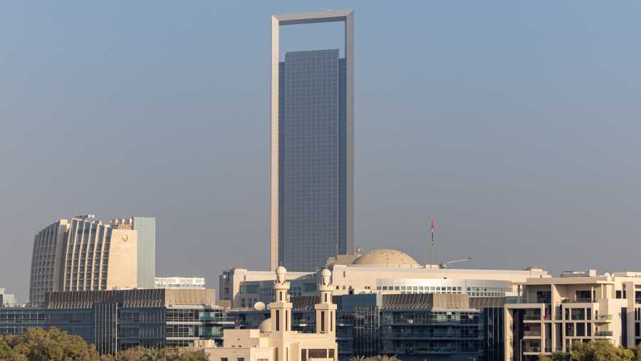 Kantor pusat Abu Dhabi National Oil Co. (Adnoc) di Abu Dhabi. (Christopher Pike/Bloomberg)