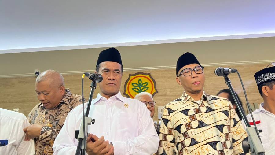 Menteri Pertanian Andi Amran Sulaiman. (Bloomberg Technoz/Mis Fransiska)