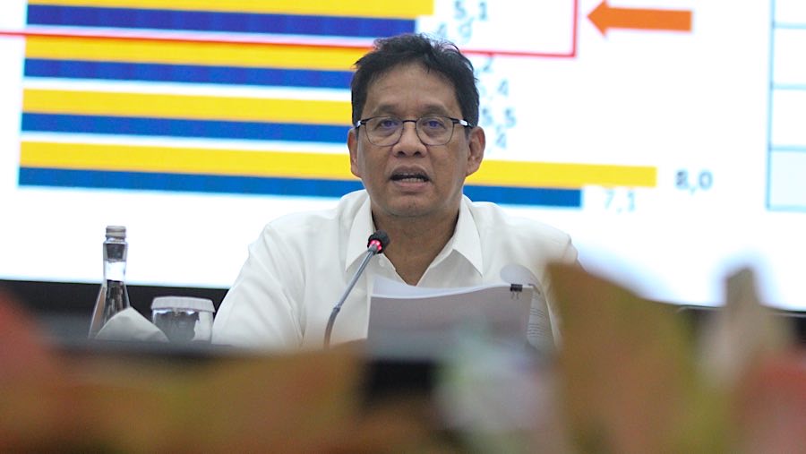 Menteri Keuangan Purbaya Yudhi Sadewa saat pemaparan APBN Kita di Kantor Kemenkeu, Senin (22/9/2025). (Bloomberg Technoz/Andrean Kristianto)