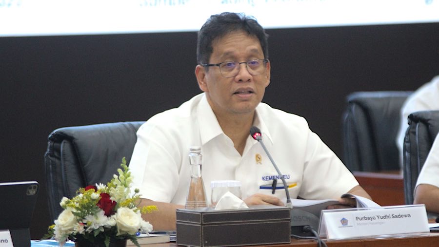 Menteri Keuangan Purbaya Yudhi Sadewa saat pemaparan APBN Kita di Kantor Kemenkeu, Senin (22/9/2025). (Bloomberg Technoz/Andrean Kristianto)