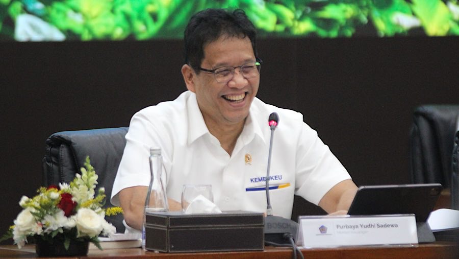Menteri Keuangan Purbaya Yudhi Sadewa saat pemaparan APBN Kita di Kantor Kemenkeu, Senin (22/9/2025). (Bloomberg Technoz/Andrean Kristianto)