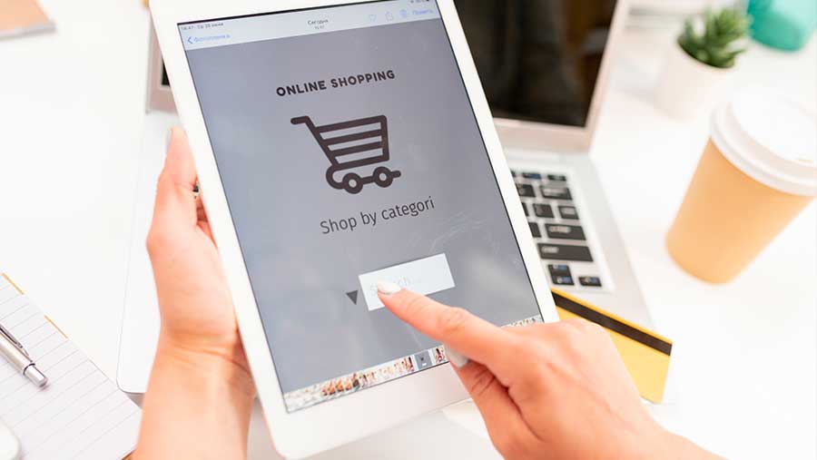 Ilustrasi belanja online atau e-commerce (Envato)