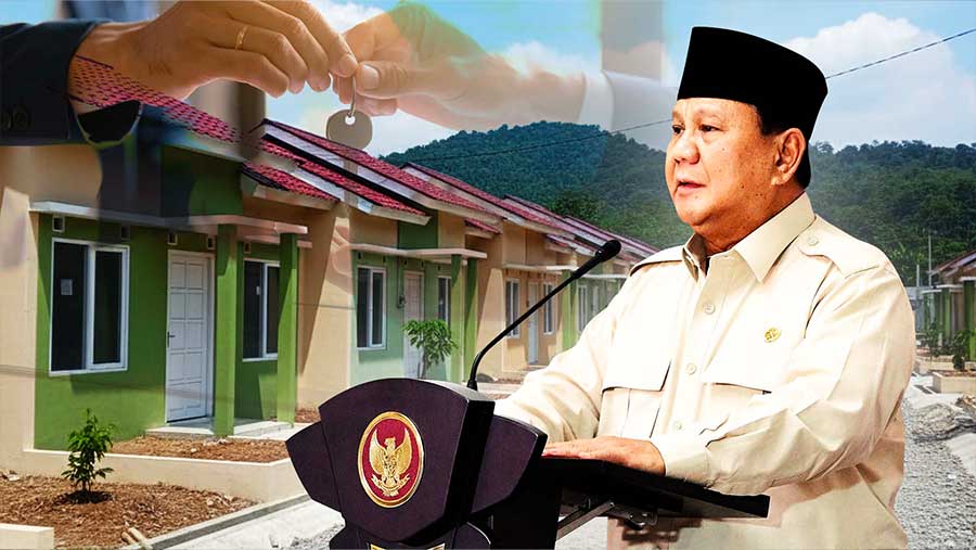 Presiden Prabowo Resmi Menyerahkan Kunci 26 Ribu Rumah Subsidi. (Diolah dari Berbagai Sumber)