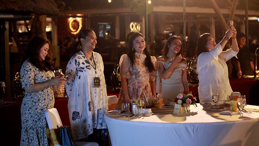Welcoming dinner Women On The Move 2025 di Bali, Jumat (26/9/2025). (Bloomberg Technoz/ Andrean Kristianto)