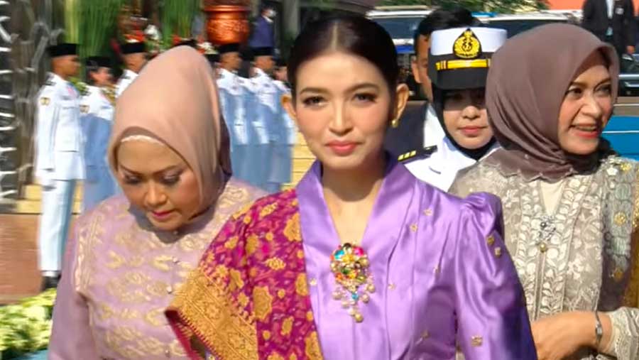 Selvi Ananda, saat hadiri Upacara Peringatan Hari Kesaktian Pancasila, Jakarta, Rabu (01/10/2025) (Tangkapan layar YouTube Sekretariat Presiden)