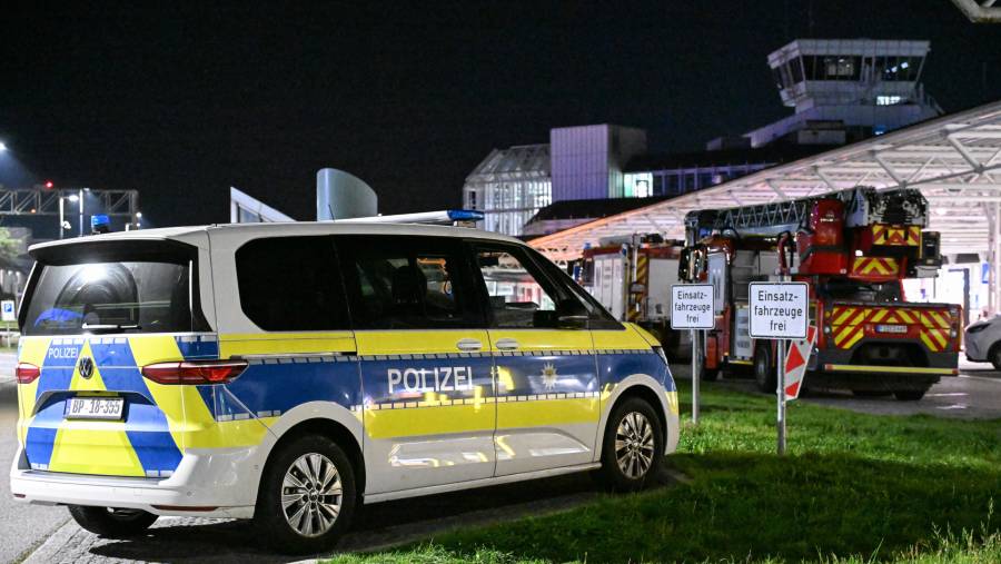 Kondisi Bandara Munich, Jerman usai penampakan drone. (Sumber: Bloomberg)