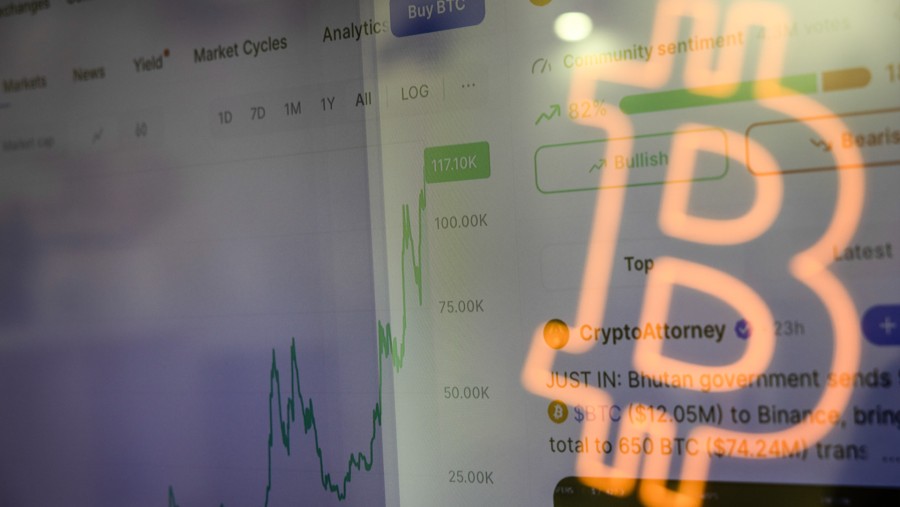 Tren positif Bitcoin. (Bloomberg)