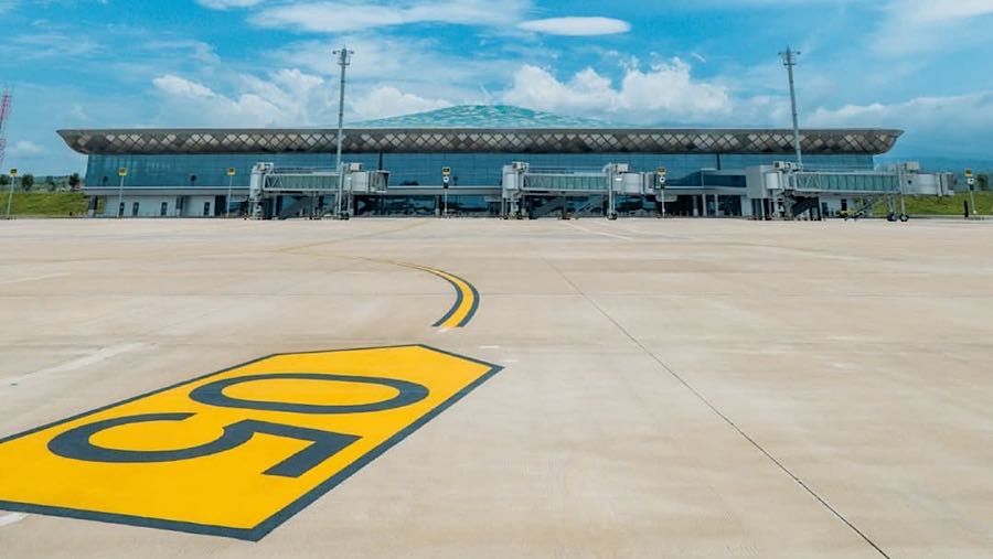 Apron Dhoho International Airport Kediri. (Tangkapan layar Instagram @dhoho.international.airport)