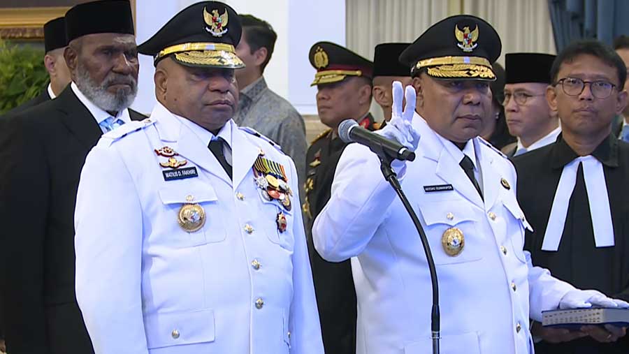 Pelantikan dan Pengucapan Sumpah Pejabat Negara, Istana Negara, 8 Oktober 2025 (Dok. YouTube Sekretariat Presiden)