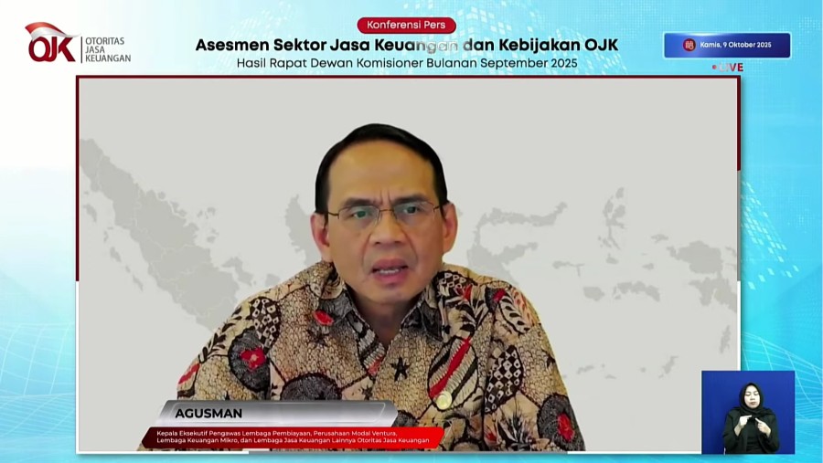 Anggota Dewan Komisioner Bidang PVML OJK, Agusman. (Dok: Otoritas Jasa Keuangan)