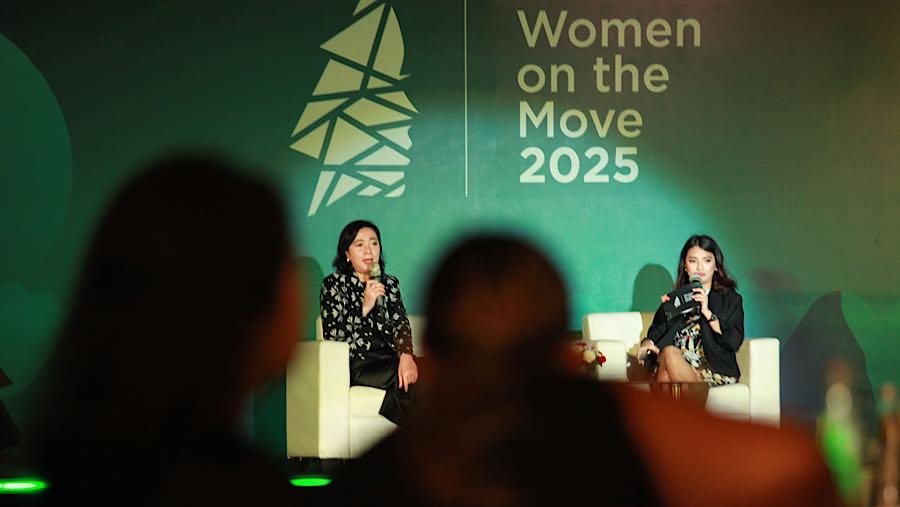 Dalam sesi diskusi, Rina juga mengakui bahwa membentuk komunitas ini bukan tanpa tantangan. (Bloomberg Technoz/Andrean Kristianto)