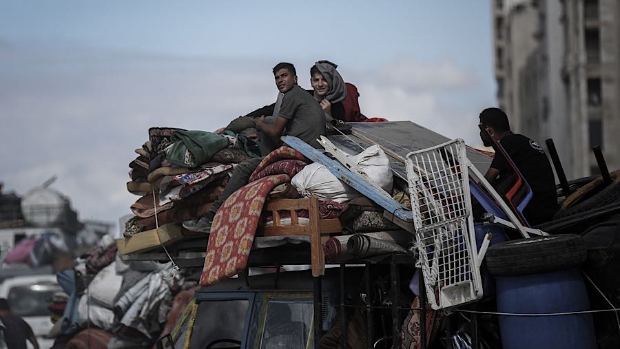 Israel juga telah menarik pasukan dari sebagian besar wilayah padat penduduk di Gaza. (Ahmad Salem/Bloomberg)