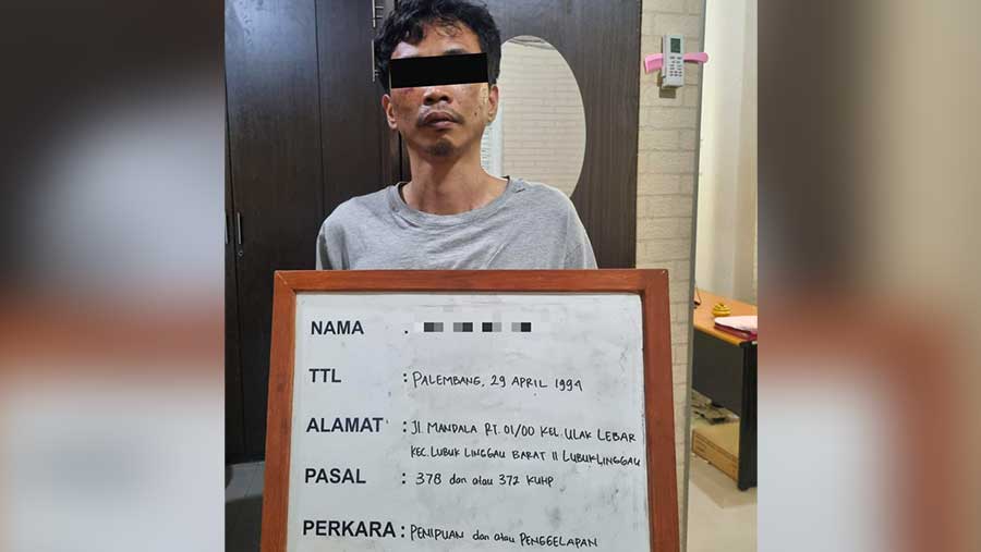 Berkedok staf DPR, tersangka kasus dugaan penipuan raup Rp750 juta dari calon siswa Akpol. (Dok Humas Polres Jakpus)