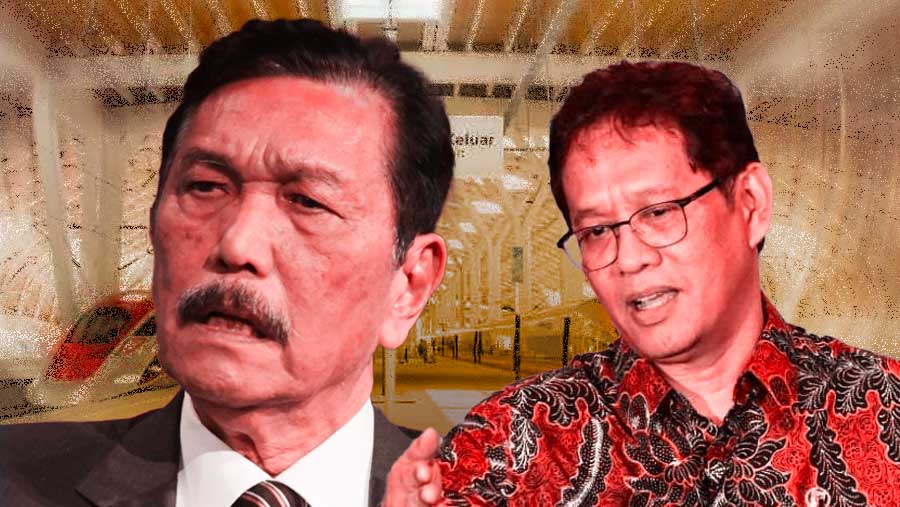 Luhut Binsar Pandjaitan dan Purbaya Yudhi Sadewa (Diolah)