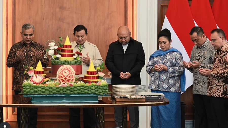 Syukuran Ulang Tahun Presiden Prabowo Subianto ke-74 Tahun (Dok. Instagram @sufmi_dasco)
