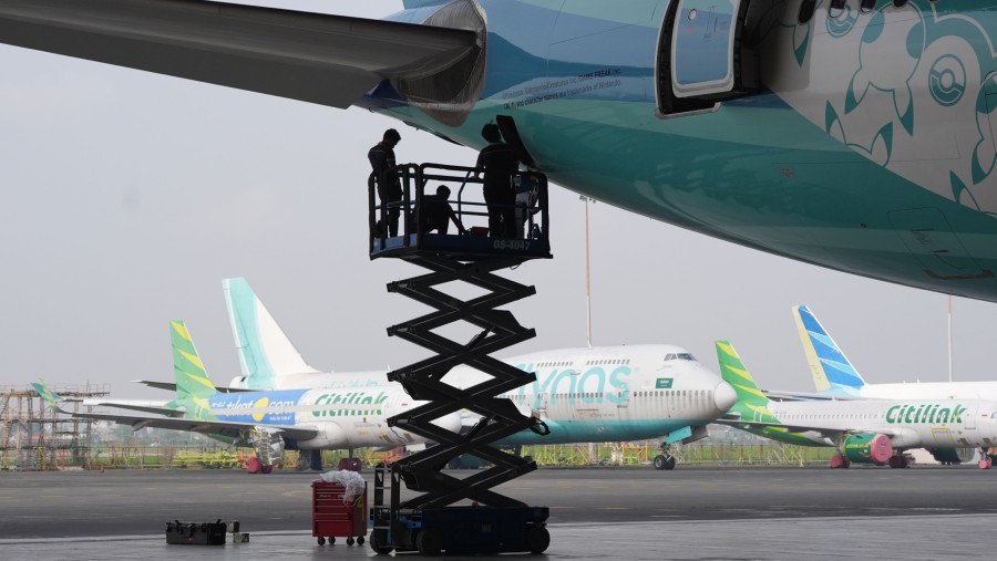 Garuda Indonesia. (Bloomberg)