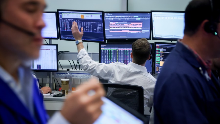 Suasana pasar saham AS Wall Street. (Bloomberg)