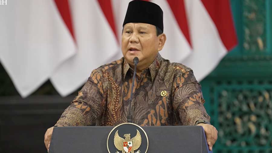 Pengantar Presiden Prabowo pada Sidang Kabinet Paripurna, Istana Negara, 20 Oktober 2025 (Tangkapan layar YouTube Sekretariat Presiden)