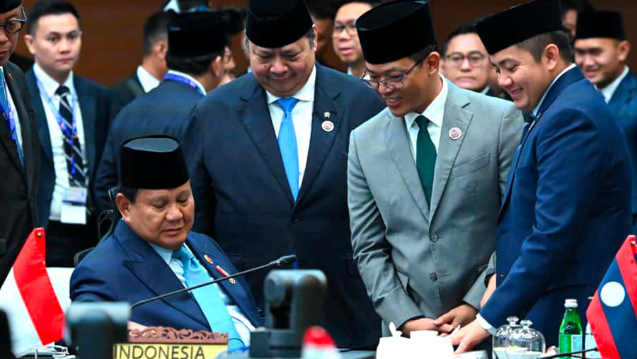 Presiden Prabowo Subianto bersama para delegasi menghadiri KTT ASEAN di Malaysia. (Dok. BPMI)